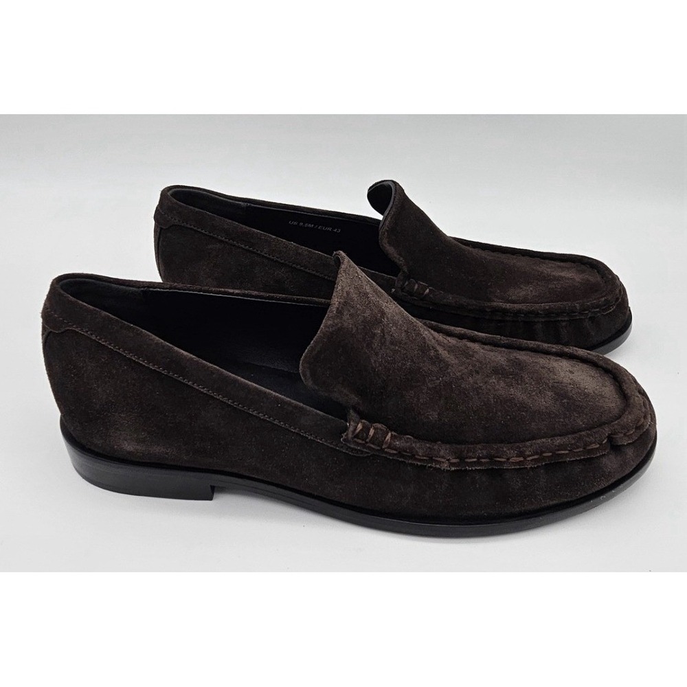 Vince Men Miles Suede Moccasin-style Loafer Slip on Shoes Cocoa Brown Size 11.5